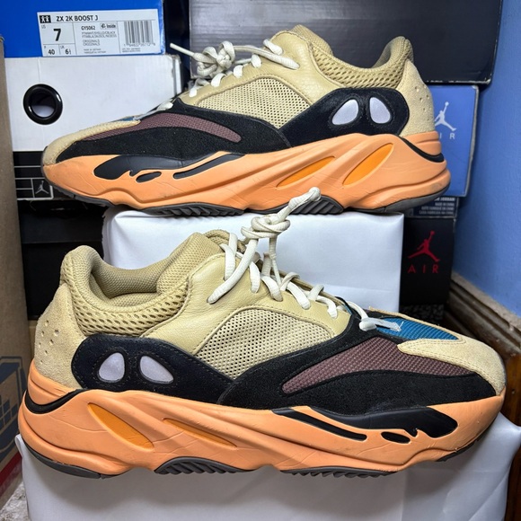 Size 11 - adidas Men's Yeezy Boost 700 Enflame Amber